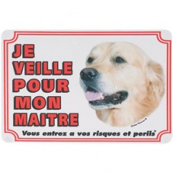 1 Plaque de garde Golden Retriever