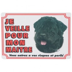 1 Plaque de garde Bouvier des Flandres 