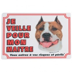 1 Plaque de garde Staffordshire Terrier