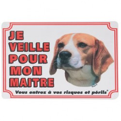 1 Plaque de garde Beagle
