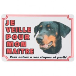 1 Plaque de garde Dobermann