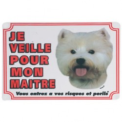 1 Plaque de garde Westie
