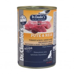 Boîte pâtée pour chien dinde et riz