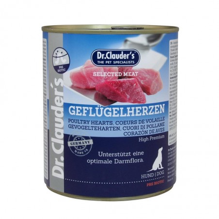 Boîte pâtée pour chien coeur de volaille