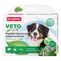 Vetopure pipettes répulsives grand chien